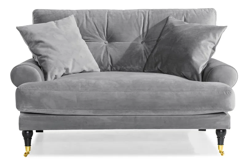 Andrew Howardsofa 142 cm med Hjul i Kordfløyel, Turkis