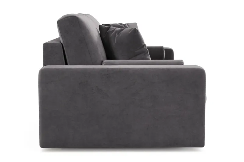 Arken Lyx 3-seter Dyp Sofa i fløyel - Mørkegrå - Møbler - Sofaer - Fløyel sofaer