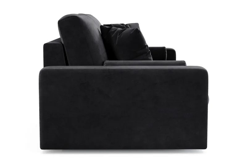 Arken Lyx 3-seter Dyp Sofa i fløyel - Svart - Møbler - Sofaer - Fløyel sofaer