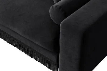Arken Lyx 3-seter Dyp Sofa i fløyel - Svart - Møbler - Sofaer - Fløyel sofaer