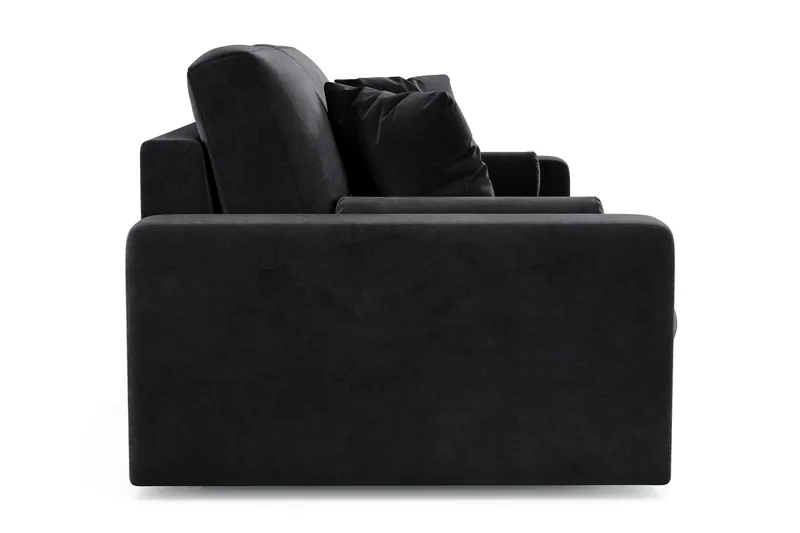 Arken Lyx 3-seter Dyp Sofa i fløyel - Svart - Møbler - Sofaer - Fløyel sofaer