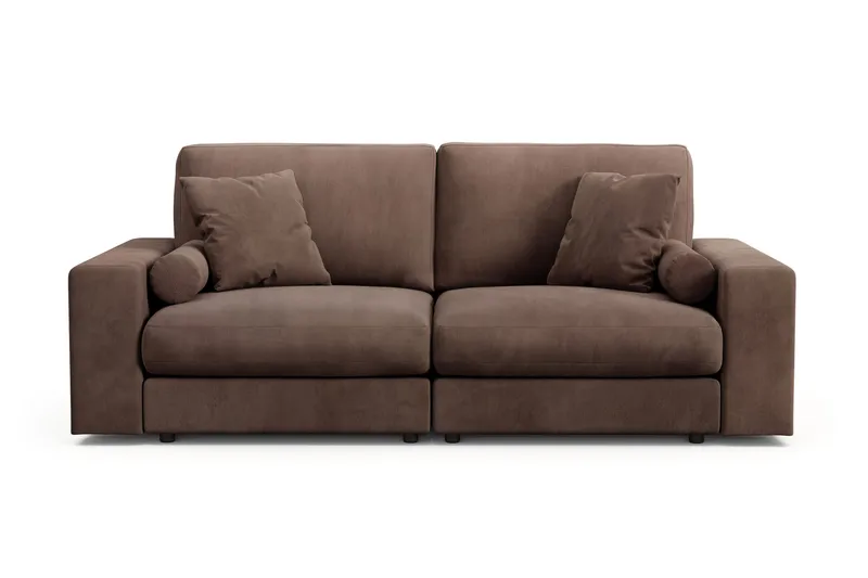 Arken Lyx 3-seter Dyp Sofa i Manchester - Brun - Møbler - Sofaer - Sofa 3 seter