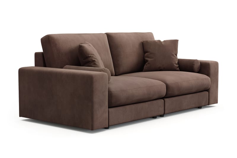 Arken Lyx 3-seter Dyp Sofa i Manchester - Brun - Møbler - Sofaer - Sofa 3 seter