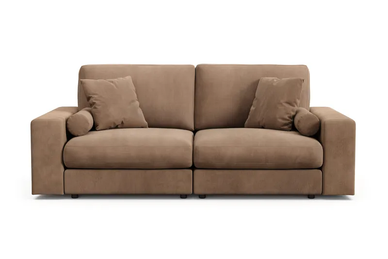Arken Lyx 3-seter Dyp Sofa i Manchester - Brun - Møbler - Sofaer - Sofa 3 seter