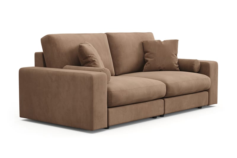 Arken Lyx 3-seter Dyp Sofa i Manchester - Brun - Møbler - Sofaer - Sofa 3 seter