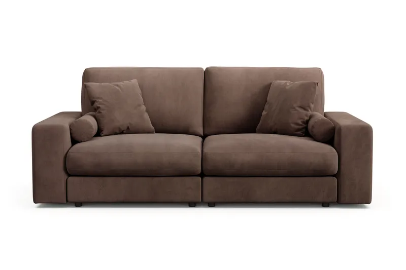 Arken Lyx 3-seter Dyp Sofa i Manchester - Brun - Møbler - Sofaer - Sofa 3 seter