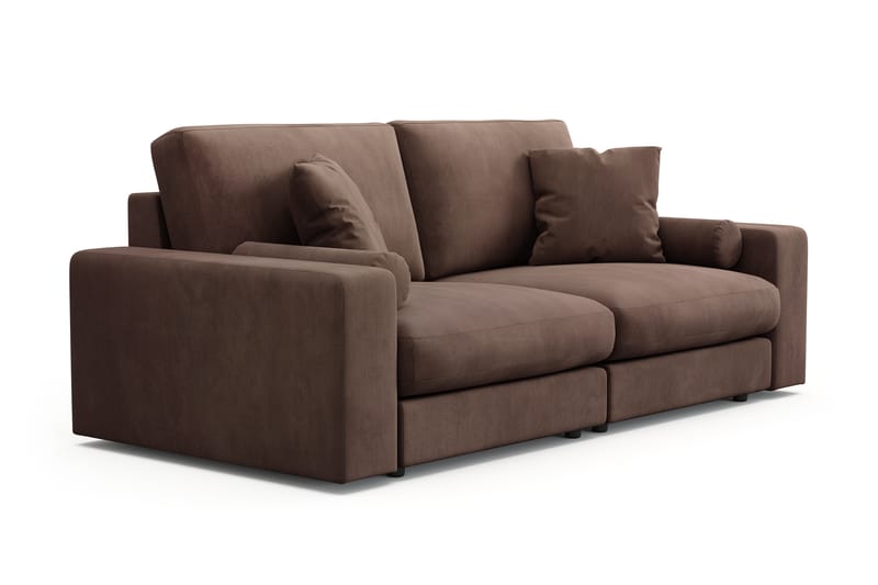Arken Lyx 3-seter Dyp Sofa i Manchester - Brun - Møbler - Sofaer - Sofa 3 seter