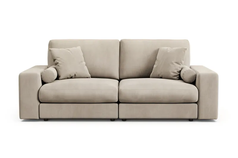 Arken Lyx 3-seter Dyp Sofa i Manchester - Greige - Møbler - Sofaer - Sofa 3 seter