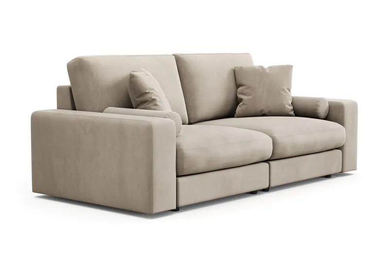 Arken Lyx 3-seter Dyp Sofa i Manchester - Greige - Møbler - Sofaer - Sofa 3 seter