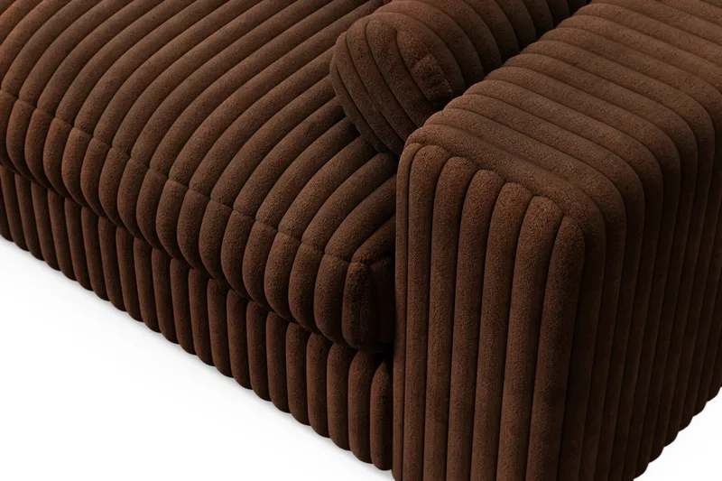 Arken Lyx 3-seter Dyp Sofa i Manchester - Mørkebrun - Møbler - Sofaer - Sofa 3 seter