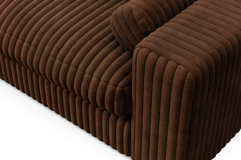 Arken Lyx 3-seter Dyp Sofa i Manchester - Mørkebrun - Møbler - Sofaer - Sofa 3 seter