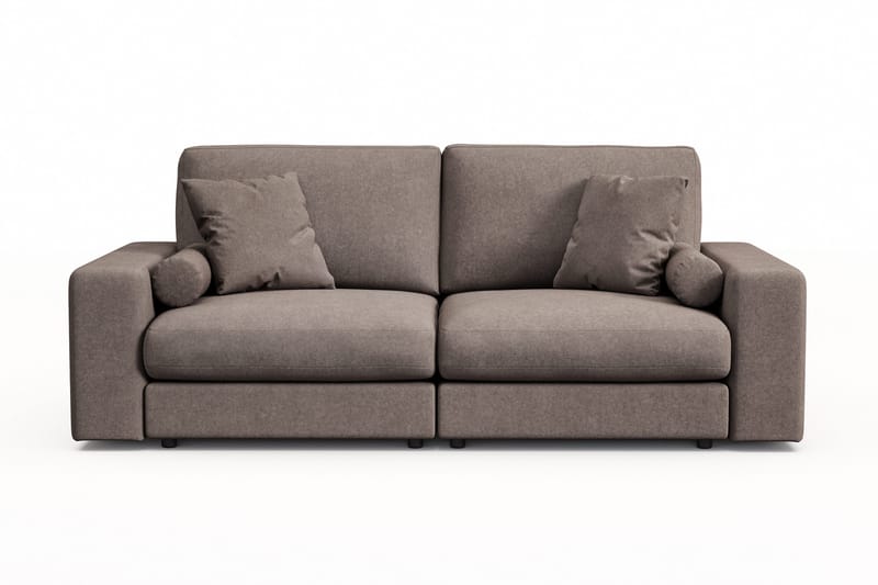 Arken Lyx 3-seter Dyp Sofa i stoff - Brun - Møbler - Sofaer - Sofa 3 seter