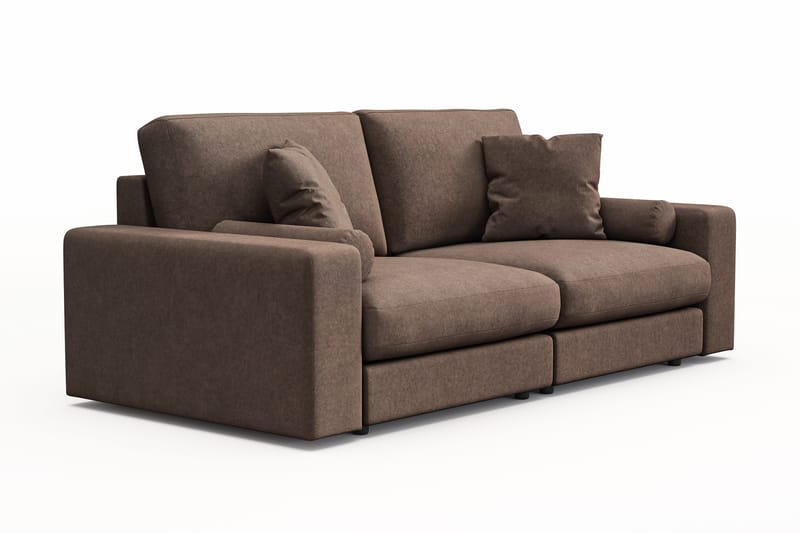 Arken Lyx 3-seter Dyp Sofa i stoff - Brun - Møbler - Sofaer - Sofa 3 seter