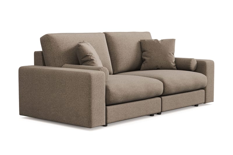 Arken Lyx 3-seter Dyp Sofa i stoff - Brun - Møbler - Sofaer - Sofa 3 seter