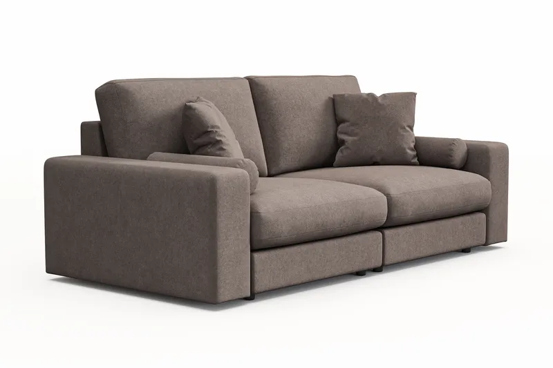 Arken Lyx 3-seter Dyp Sofa i stoff - Brun - Møbler - Sofaer - Sofa 3 seter