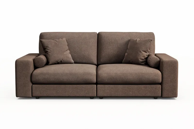 Arken Lyx 3-seter Dyp Sofa i stoff - Brun - Møbler - Sofaer - Sofa 3 seter