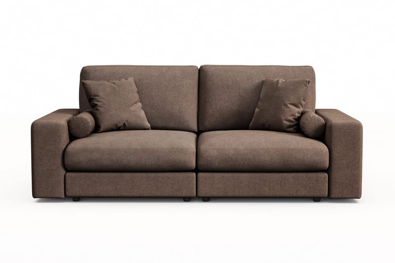 Arken Lyx 3-seter Dyp Sofa i stoff - Brun - Møbler - Sofaer - Sofa 3 seter