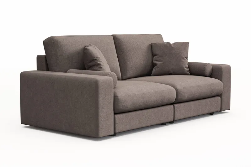 Arken Lyx 3-seter Dyp Sofa i stoff - Brun - Møbler - Sofaer - Sofa 3 seter