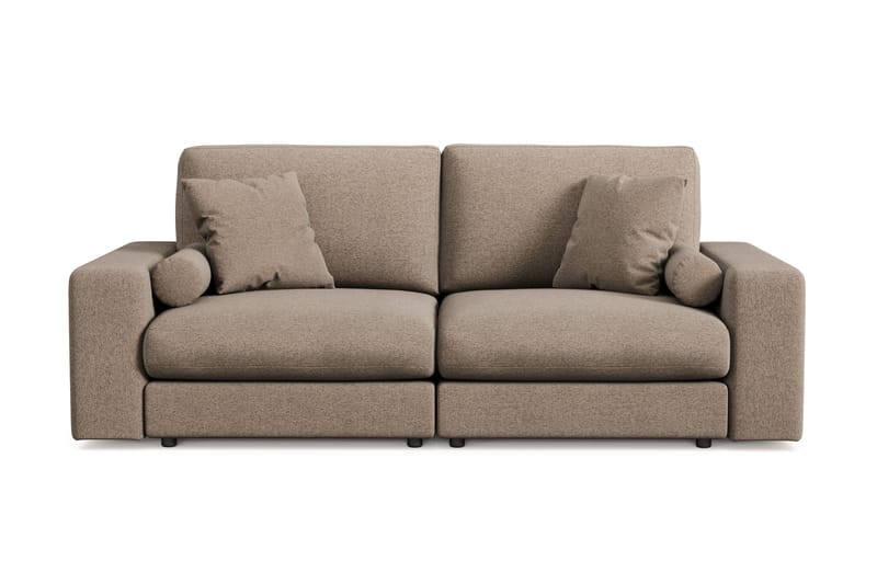 Arken Lyx 3-seter Dyp Sofa i stoff - Brun - Møbler - Sofaer - Sofa 3 seter