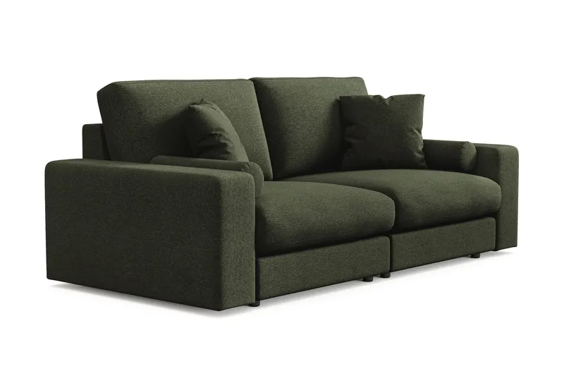 Arken Lyx 3-seter Dyp Sofa i stoff - Grön - Møbler - Sofaer - Sofa 3 seter