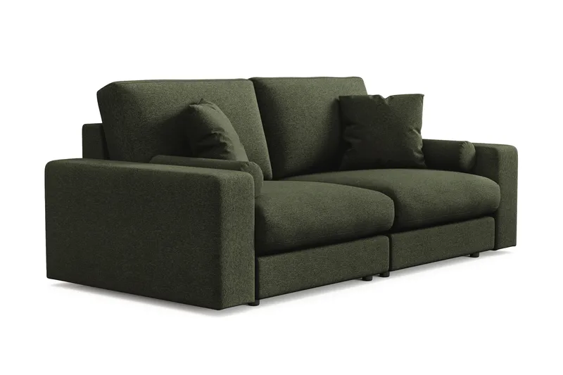 Arken Lyx 3-seter Dyp Sofa i stoff - Grön - Møbler - Sofaer - Sofa 3 seter