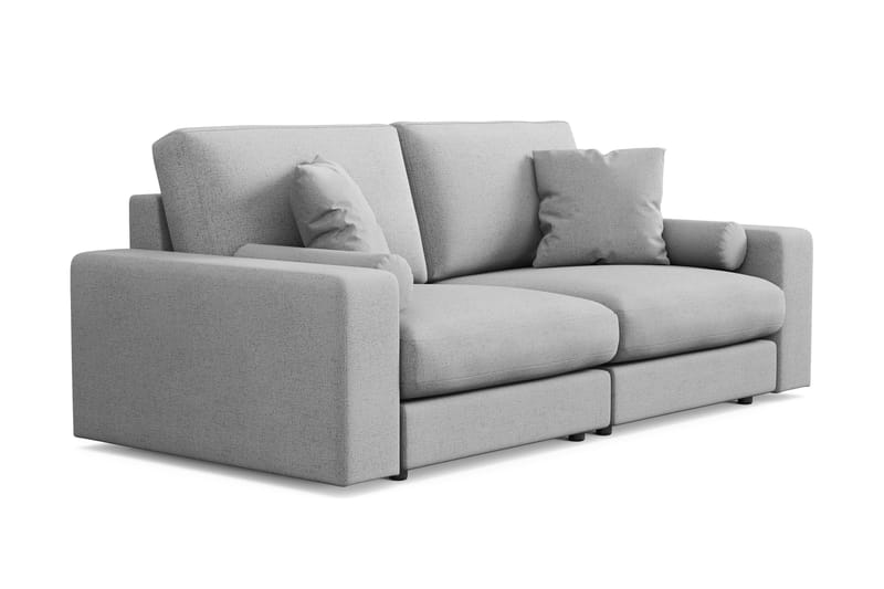 Arken Lyx 3-seter Dyp Sofa i stoff - Lysegrå - Møbler - Sofaer - Sofa 3 seter