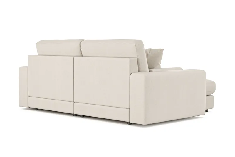 Arken Lyx 3-seter Vendbar L-formet Dyp Divansofa i stoff - Lys beige - Møbler - Sofaer - Sofa med sjeselong