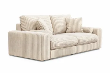 Arken Lyx 3-seters dyp sofa i kordfløyel - Beige - Møbler - Sofaer - Sofa 3 seter