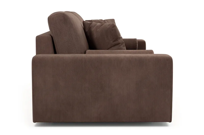 Arken Lyx 3-seters dyp sofa i kordfløyel - Brun - Møbler - Sofaer - Sofa 3 seter