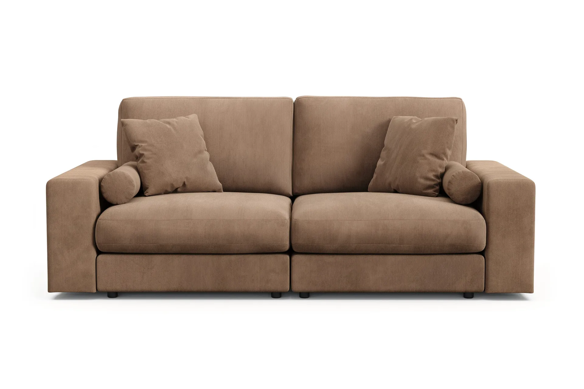 Arken Lyx 3-seters dyp sofa i kordfløyel - Brun
