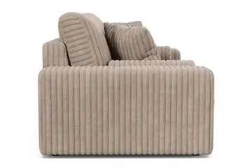 Arken Lyx 3-seters dyp sofa i kordfløyel - Greige - Møbler - Sofaer - Sofa 3 seter