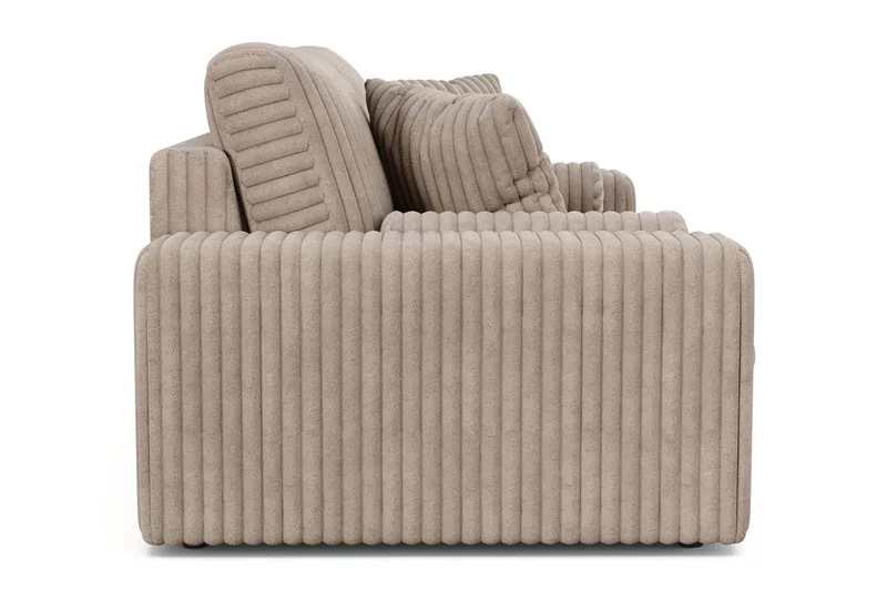 Arken Lyx 3-seters dyp sofa i kordfløyel - Greige - Møbler - Sofaer - Sofa 3 seter