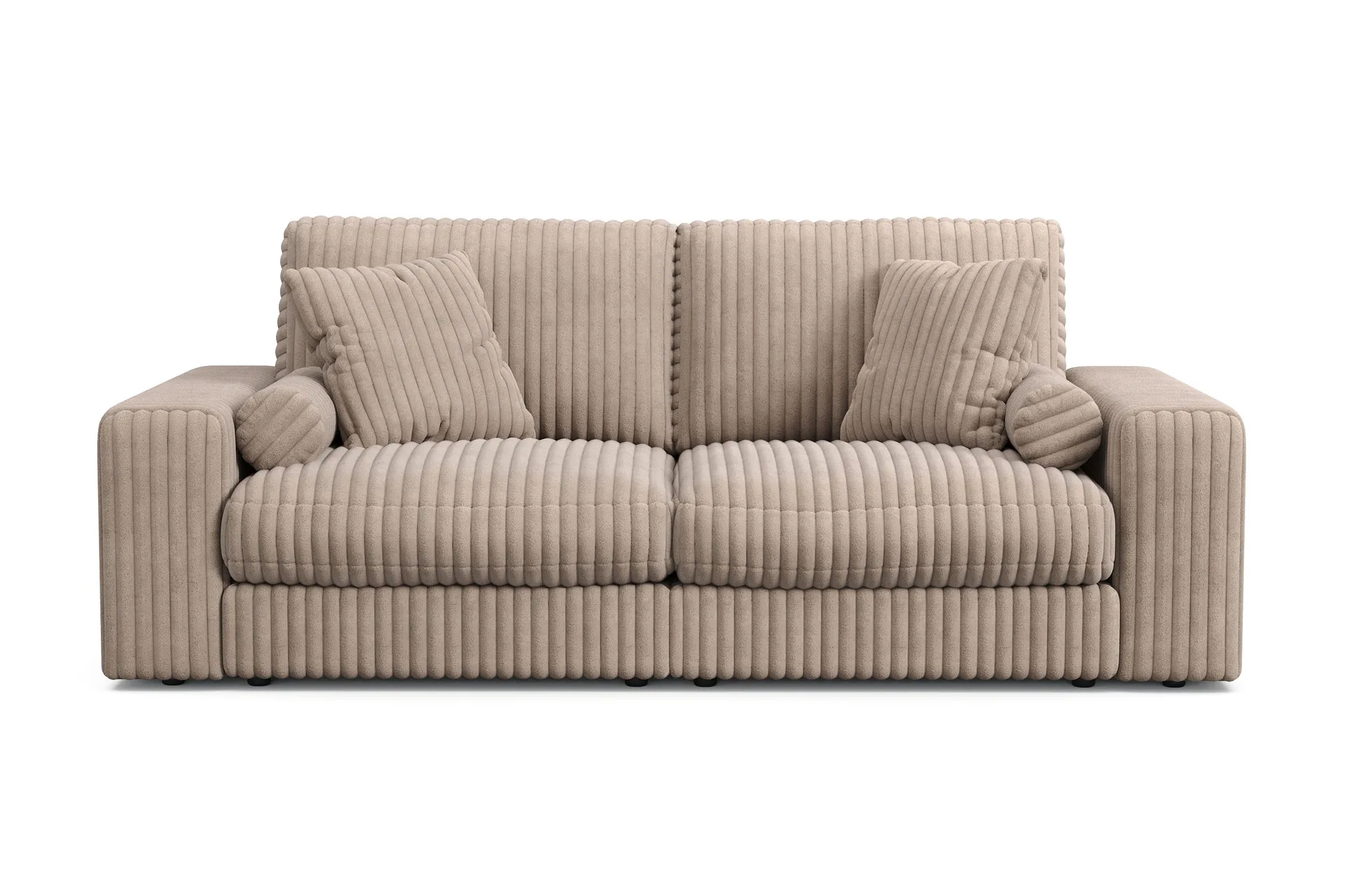 Arken Lyx 3-seters dyp sofa i kordfløyel - Greige