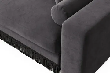 Arken Lyx 4-seter Dyp Sofa i fløyel - Mørkegrå - Møbler - Sofaer - Fløyel sofaer
