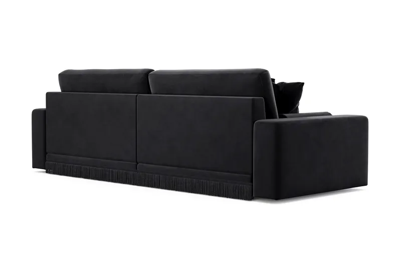 Arken Lyx 4-seter Dyp Sofa i fløyel - Svart - Møbler - Sofaer - Fløyel sofaer