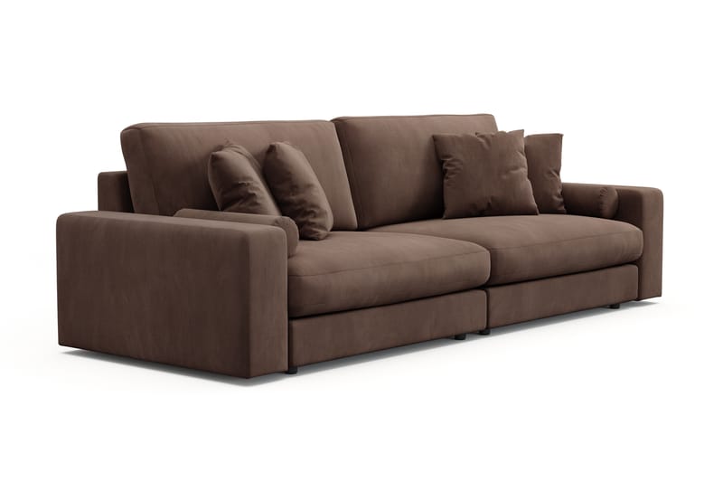 Arken Lyx 4-seter Dyp Sofa i Manchester - Brun - Møbler - Sofaer - 4 seter sofa