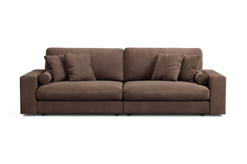 Arken Lyx 4-seter Dyp Sofa i Manchester - Brun - Møbler - Sofaer - 4 seter sofa
