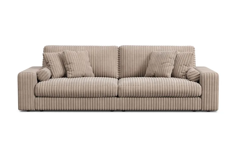 Arken Lyx 4-seter Dyp Sofa i Manchester - Greige - Møbler - Sofaer - 4 seter sofa
