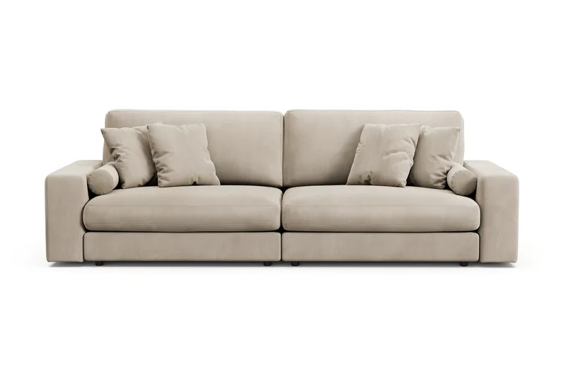 Arken Lyx 4-seter Dyp Sofa i Manchester - Greige - Møbler - Sofaer - 4 seter sofa