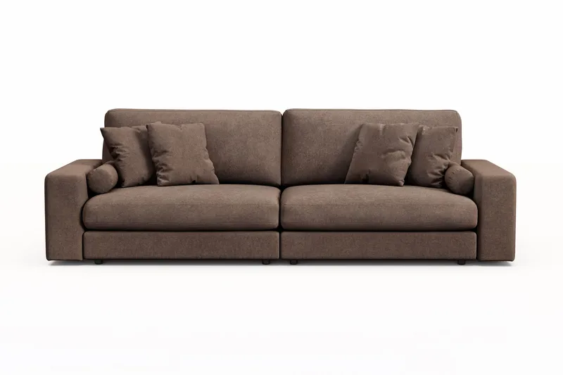Arken Lyx 4-seter Dyp Sofa i stoff - Brun - Møbler - Sofaer - 4 seter sofa