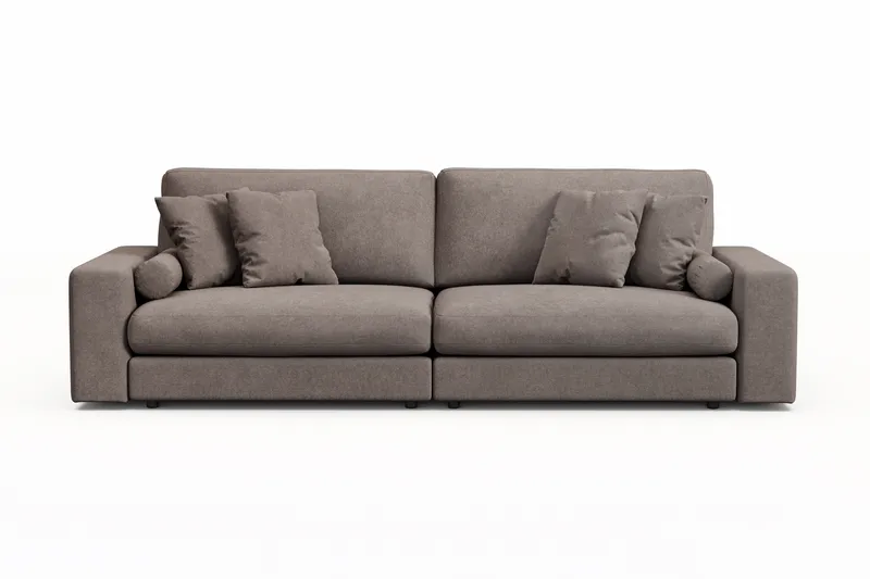Arken Lyx 4-seter Dyp Sofa i stoff - Brun - Møbler - Sofaer - 4 seter sofa