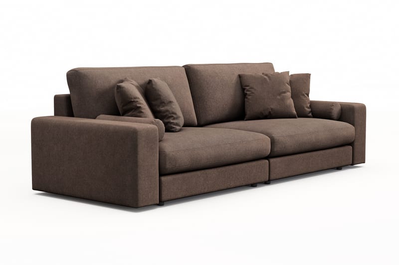 Arken Lyx 4-seter Dyp Sofa i stoff - Brun - Møbler - Sofaer - 4 seter sofa