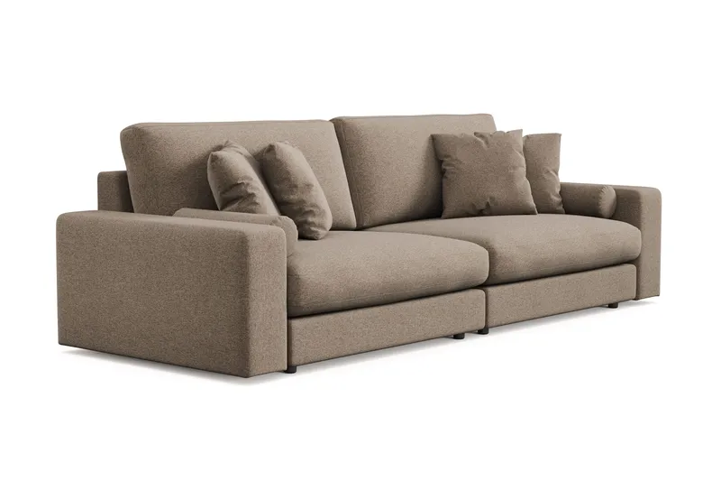 Arken Lyx 4-seter Dyp Sofa i stoff - Brun - Møbler - Sofaer - 4 seter sofa