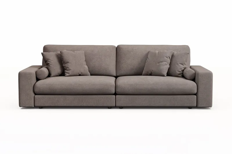 Arken Lyx 4-seter Dyp Sofa i stoff - Brun - Møbler - Sofaer - 4 seter sofa