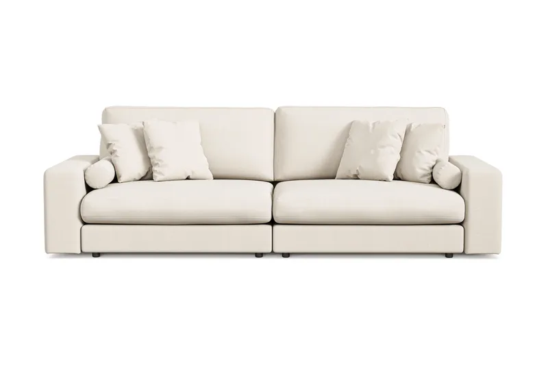 Arken Lyx 4-seter Dyp Sofa i stoff, Lys beige