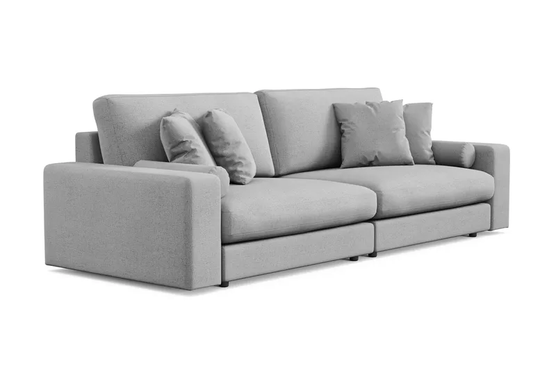Arken Lyx 4-seter Dyp Sofa i stoff - Lysegrå - Møbler - Sofaer - 4 seter sofa