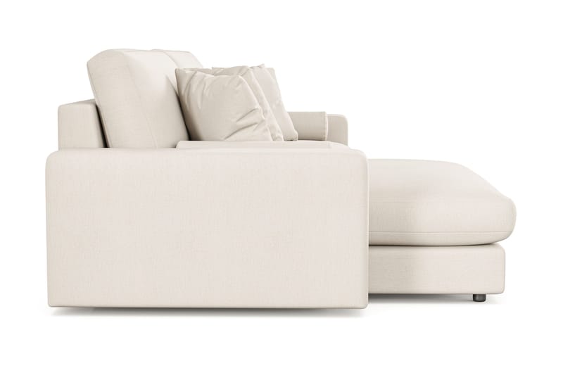 Arken Lyx 4-seter Vendbar L-formet Dyp Divansofa i stoff - Lys beige - Møbler - Sofaer - Sofa med sjeselong