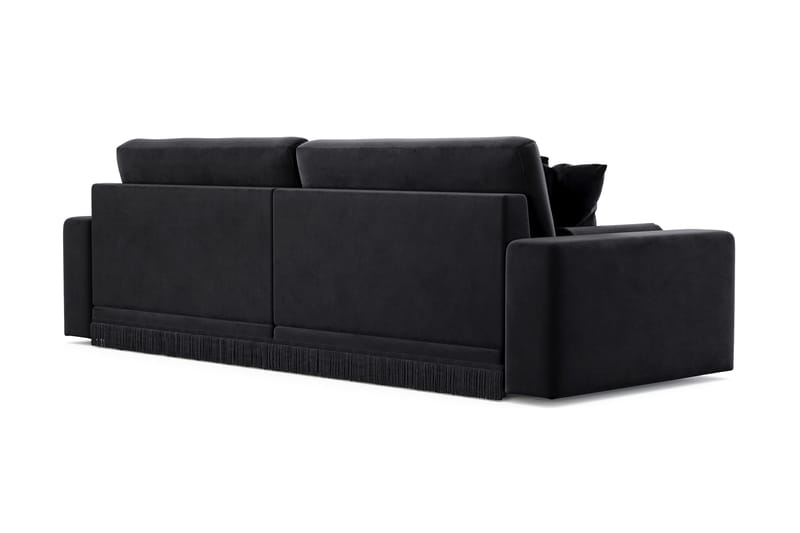 Arken Lyx 4-seters dyp fløyelssofa - Svart - Møbler - Sofaer - Fløyel sofaer