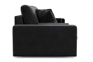 Arken Lyx 4-seters dyp fløyelssofa - Svart - Møbler - Sofaer - Fløyel sofaer
