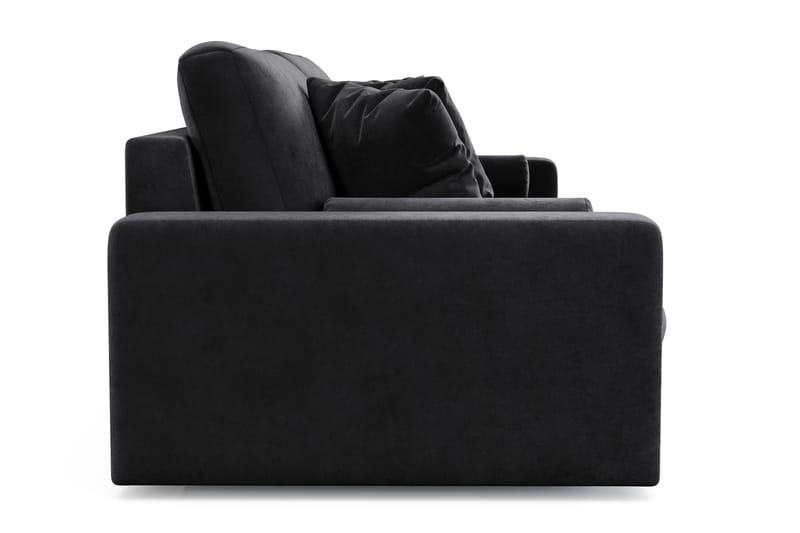 Arken Lyx 4-seters dyp fløyelssofa - Svart - Møbler - Sofaer - Fløyel sofaer
